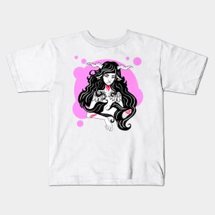 Pink Demon Tattoo Art Fashion Kids T-Shirt